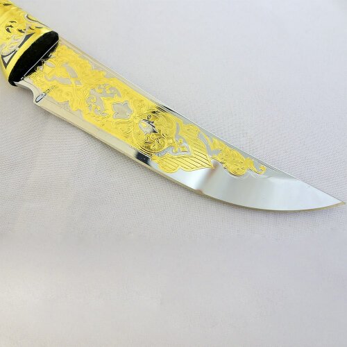 Подарочный нож «Капитан» с позолоченным клинком