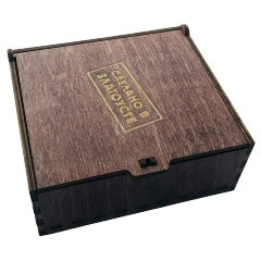 Карманная сигаретница «Герб России» из натуральной кожи для пачки сигарет