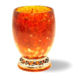 Стакан для напитков из янтаря «Бочонок»