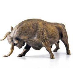 Бронзовая фигурка «Бык» в подарок бизнесмену