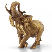 Бронзовая статуэтка «Слон с поднятым хоботом»
