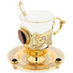 Кофейная чашка «Агат» с блюдцем