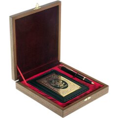 Подарочный набор «Документы» (кожаная обложка паспорта, ручка)