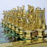 Подарочные шахматы ручной работы «Империя» с позолоченными фигурами