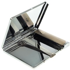 Сигаретница карманная на 10 сигарет «Яшма» с зажигалкой в подарок парню