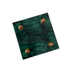 Эксклюзивная модель песочных часов из малахита «Таймер» в позолоченном корпусе