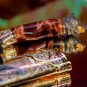 Подарочный нож «Медведь» украшенный в стиле мастеров Златоуста в подарочном футляре