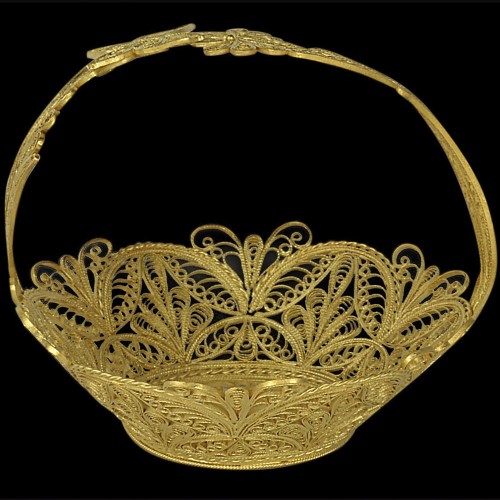 Конфетница «Золотая корзина» — украсьте пасхальный набор к праздничному столу