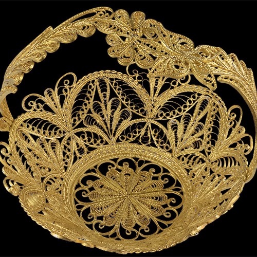 Конфетница «Золотая корзина» — украсьте пасхальный набор к праздничному столу