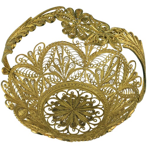 Конфетница «Золотая корзина» — украсьте пасхальный набор к праздничному столу