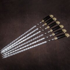 Подарочные шампуры «Ястреб» с художественным литьём