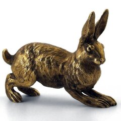 Бронзовая фигурка «Кролик» в подарок охотнику
