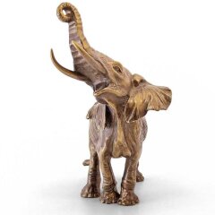 Бронзовая статуэтка «Слон с поднятой головой»