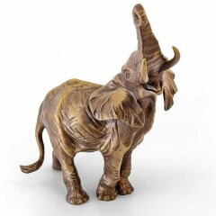 Бронзовая статуэтка «Слон с поднятой головой»
