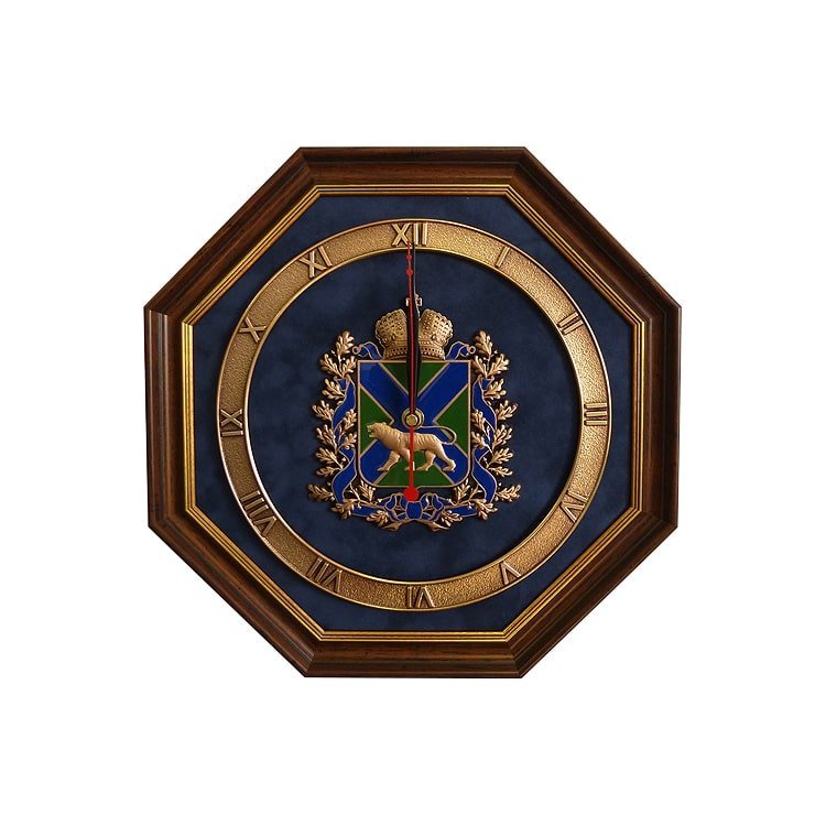 Настенные часы «Герб Приморского края»