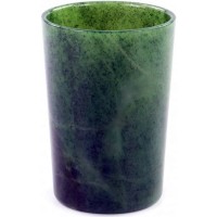 Подарочный стакан из зелёного нефрита