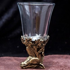 Подарочная стопка перевёртыш «Лошадь» из бронзы