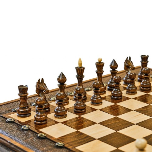 Шахматы с нардами из древа «Гамбит» 60x60