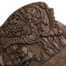 Деревянные резные нарды «Африканские слоны» с шашками
