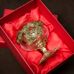 Подарочный бокал для коньяка «Орёл» с объёмной фигуркой