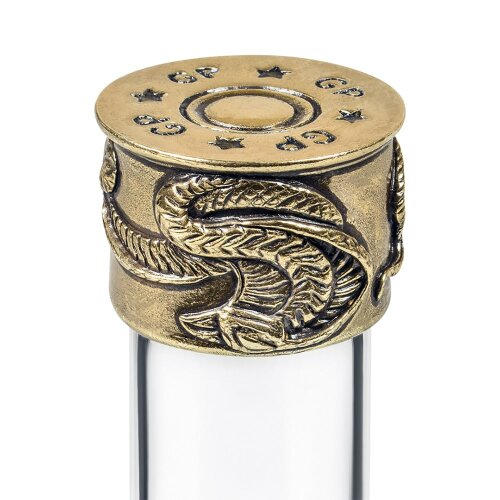 Набор из 12-ти стопок патрон «Змея» в футляре из массива дерева