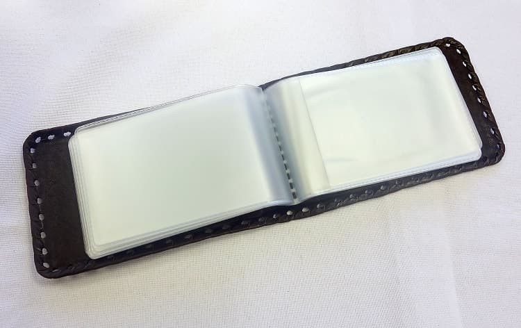 Визитница кожаная Герб РФ 2