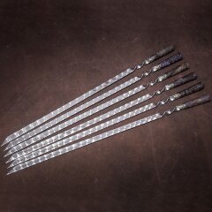 Эксклюзивные шампуры «Классика» с рукоятью из карельской берёзы