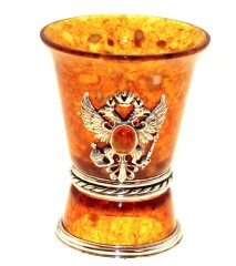 Янтарная стопка для водки «Держава»