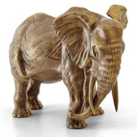 Большая бронзовая статуэтка «Слон»