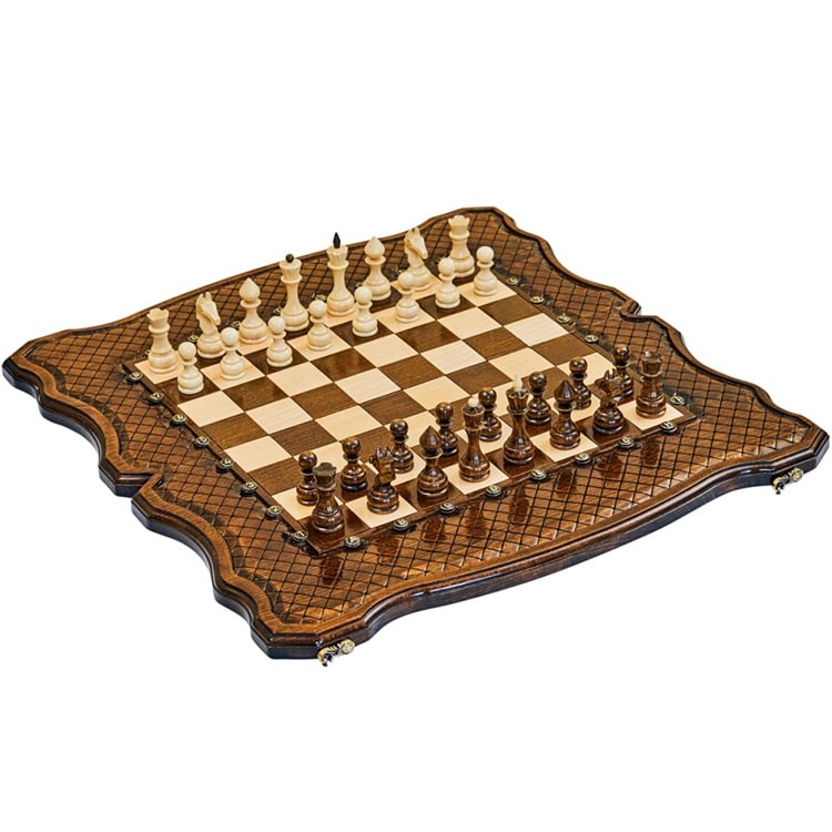 Резные шахматы с нардами «Эндшпиль» 60x60