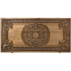 Резные нарды из дерева «Армянский узор» (орех)