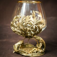 Подарочный бокал для коньяка «Рыбалка» с объёмной фигуркой