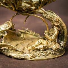 Подарочный бокал для коньяка «Рыбалка» с объёмной фигуркой