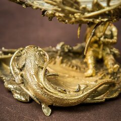 Подарочный бокал для коньяка «Рыбалка» с объёмной фигуркой