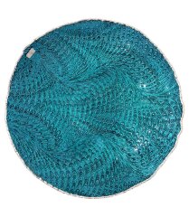 Бирюзовое блюдо «Интерьер» (Ø 40 см) для праздничного стола