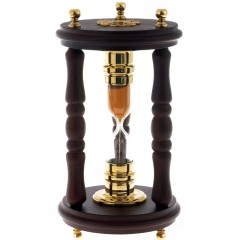 Песочные часы «Герб России» (на 5 минут) в деревянном корпусе