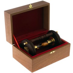 Песочные часы «Герб России» (на 5 минут) в деревянном корпусе