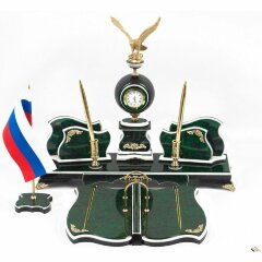 Настольный набор «Орел» (змеевик)