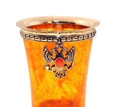 Янтарная стопка для водки «Державная»