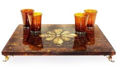 Чайный столик из янтаря
