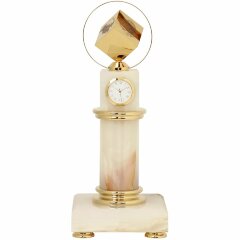 Настольные часы «Колонна» (оникс)