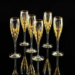 Хрустальные бокалы для шампанского «BARON»
