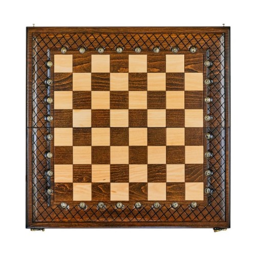 Резные шахматы «Эндшпиль» с нардами 60x60