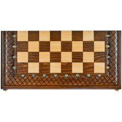 Резные шахматы «Эндшпиль» с нардами 60x60