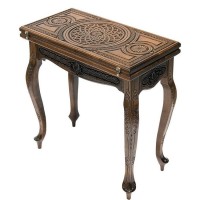 Деревянный резной стол для нард «Армянский узор»