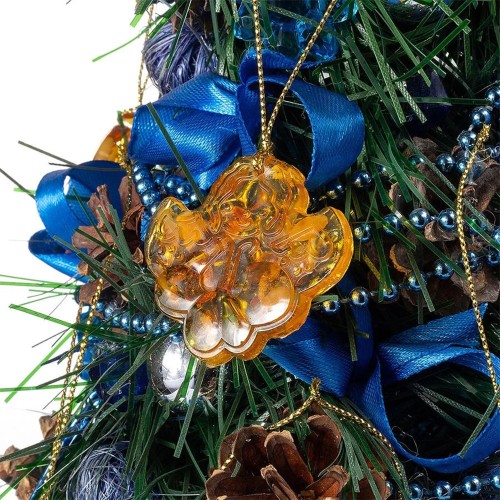 Ёлочная игрушка «Ангел» из янтаря для украшения Новогодней ёлки