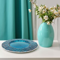 Бирюзовое блюдо «Рим» для праздничного стола