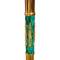 Журнальный столик «Малахит» из натурального камня для интерьера дома