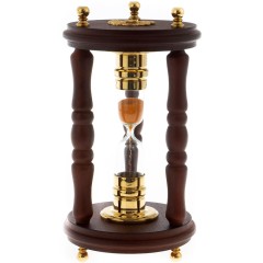 Песочные часы «Герб России» (на 3 минуты) в резном корпусе