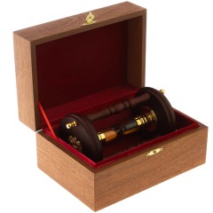 Песочные часы «Герб России» (на 3 минуты) в резном корпусе